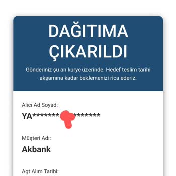 AGT Kurye (aynigunteslim.com) Kredi Kartı Teslimatı