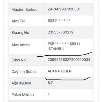 Kargoist Kargo Teslim Sonuçlandırılamayan İşlem