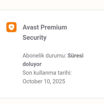 Avast Antivirüs Programının Çalışmaması.