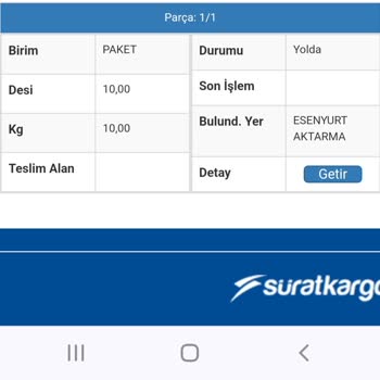 Sürat Kargo'nun Siparişleri Adrese Teslim Etmemesi