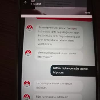 Vodafone Hat Taşıma İzni Yok Diyor Artı Almadığım Ek Paketi Dayatıyor