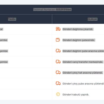 Sürat Kargo Müşteriye Teslim Edilemeyen Kargo