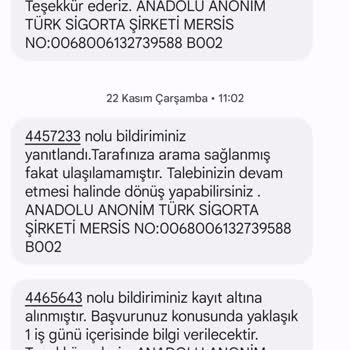 Anadolu Sigorta Sağlık Sigortası Bilgi Alamadım