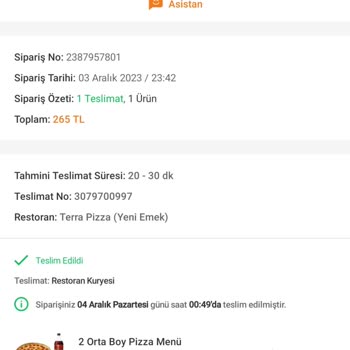Terra Pizza Margherita Değil Bazlama