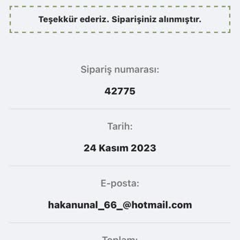 Evdekor Plaza Siparişim Gelmedi