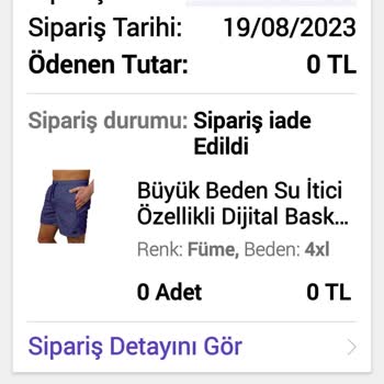 N11 İade Ettiğim Şortun Parası Çekiliyor