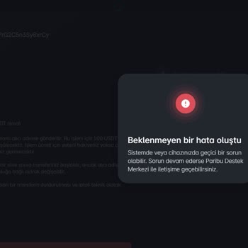 Paribu Kripto Para Transfer İşlemi Yapamama