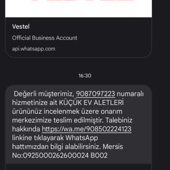 Vestel Satış Sonrası Teknik Destek Sınıfta Kaldı.