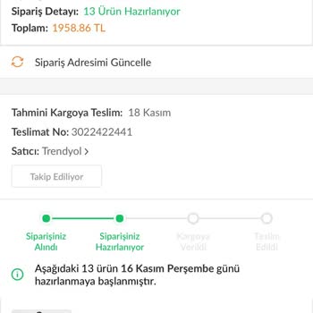 Trendyol Siparişim Çok Gecikti