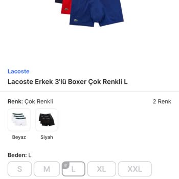 Migros Ekstra'dan Lacoste Marka Ürünün Görselden Farklı Teslimatı