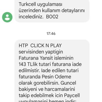 Turkcell Paycell Fatura Düzeltilmesi Talebi