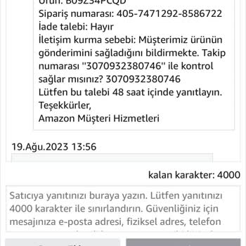 Aras Kargo İademi Kaybetti. Şube Bilerek Oyalıyor