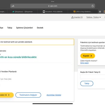 UPS Türkiye 5 Gündür Dağıtımda Olan Kargo Ve Mağduriyetim
