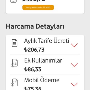 Vodafone Kendi Kendine Fatura Artması