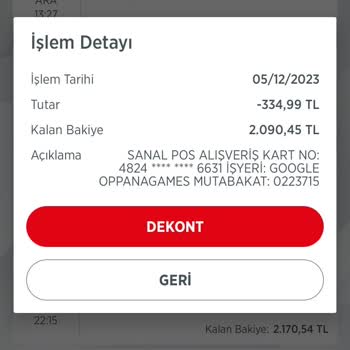 Google İzinsiz Hesabımdan Para Çekmiş