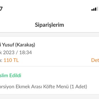 Trendyol Yemek Sipariş Teslim Karmaşası