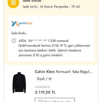 Boyner Ücret İadesinin Yapılmaması!