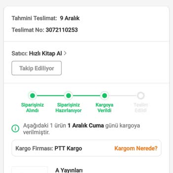 PTT Kargo Kargom İstanbul A Geldi Ama 5 Gün Olacak Teslim Edilmedi.