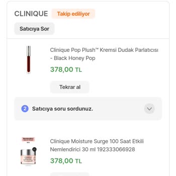 1 Aydır Kargoya Verilmeyen Clinique Siparişi!