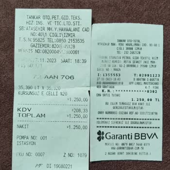 Clup Total Yakıt CIP Para Yükleme Sıkıntısı