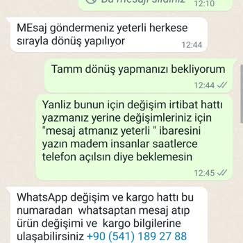 Anadolu Giyim İade Etmek İstiyorum