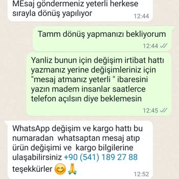 Anadolu Giyim İade Etmek İstiyorum