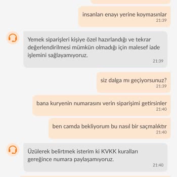 Trendyol Üzerinden Yemek Siparişi Verdim Gelmedi Para İadem Yapılmıyor