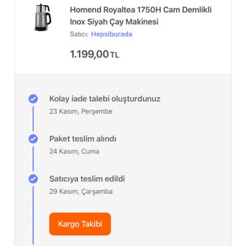 Hepsiburada İade İşlemini Gerçekleştirmiyor!