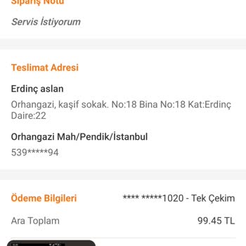Trendyol Yemek İptal İadesi Yapılmadı.