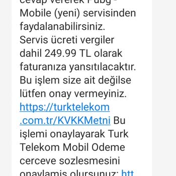 Türk Telekom PUBG Mobil İsmi Altında Haksiz Ödeme
