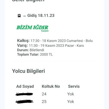 Bizim Iğdır İle Yolculuk Yapmayın