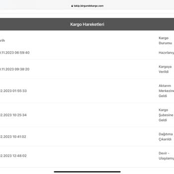 Bir Günde Kargo Bir Gün Kargo Siparişimi Teslim Etmiyor