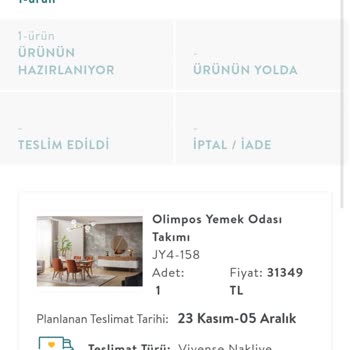 Vivense'nin Ürünü Zamanında Göndermemesi