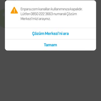 Enpara No Kullanmaya Kapalıdır