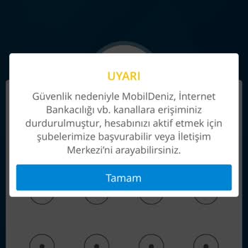 Denizbank Mobil Bankacılık Erişimi