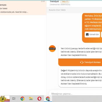 Trendyol'dan Alınan TCL Marka TV'nin Kusurlu Olması Ve Değişim Sorunu