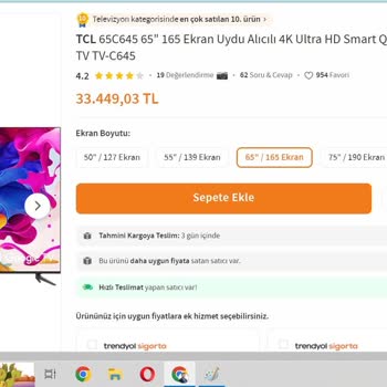 Trendyol'dan Alınan TCL Marka TV'nin Kusurlu Olması Ve Değişim Sorunu