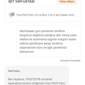 Aras Kargo Teslim Edilmeyen Ürün Kaybı!