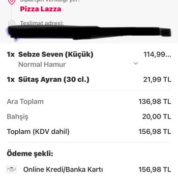 Yemeksepeti Sipariş İptali