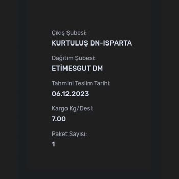 Sendeo Kargo Etimesgut Şube