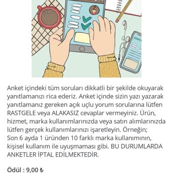 Cevapla Kazan Anket Ücreti Tamamlamama Rağmen Verilmedi