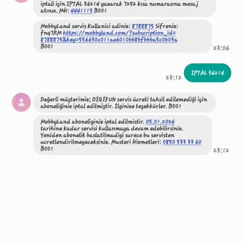Digifun Hizmet İptali İadesi