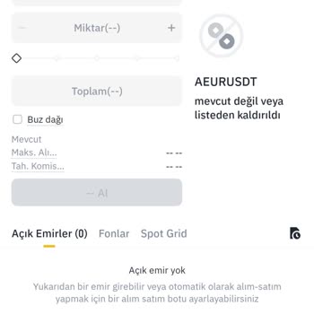 Binance Aeur Dalgalanması Ve Zararımın Artması