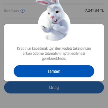 Fibabanka Kredimi Erken Kapatamıyorum
