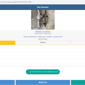 Sahte Sahibinden.com Sitesi Aracılığıyla Maddi Zarara Uğratıldım