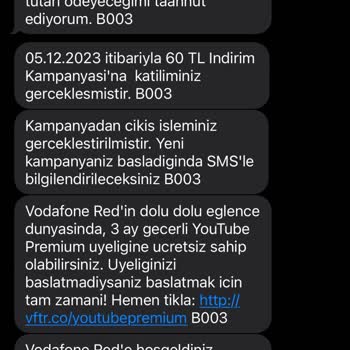 Vodafone Müşteri Hizmet Kalitesi Yok