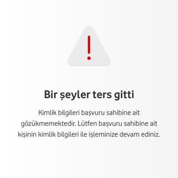 Vodafone Sim Kartı Aktivasyonu Sorunu