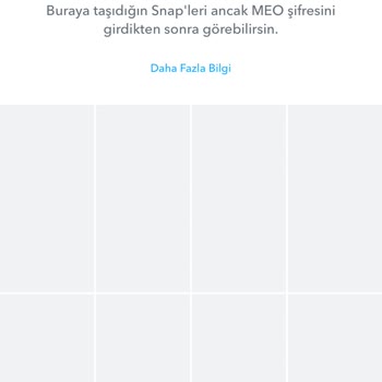 Snapchat Bana Özel Kısmının Meo Hatası