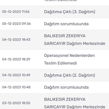 Kargom Sende Pişmanlığı