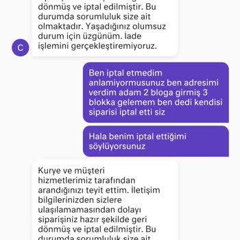 Maydonoz Döner Yanlış Bloka Teslimat Ve İptal Sorunu
